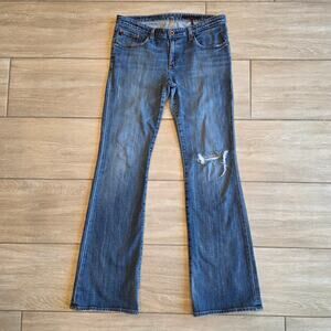 AG Adriano Goldschmied Bootcut Jeans 32x32.5 USA Distressed Y2K Denim